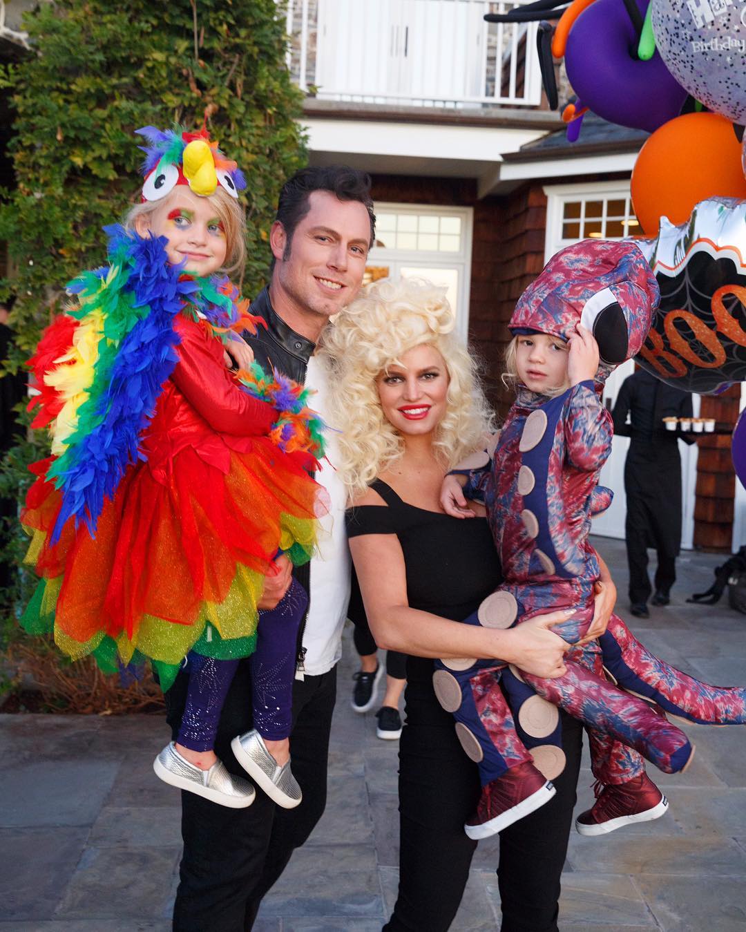Jessica Simpson shows off family's Halloween costumes Reality TV World