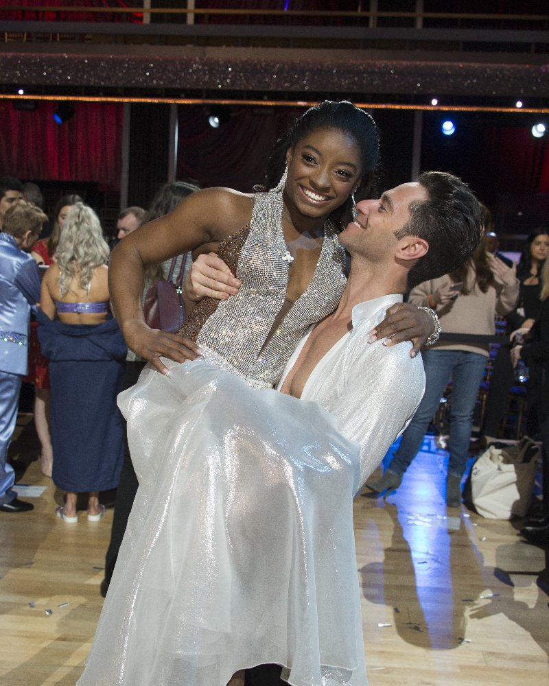 Simone Biles and Sasha Farber