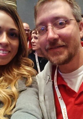 Jason Hitch and Cassia Tavares (Photo credit Jason Hitch/Twitter )